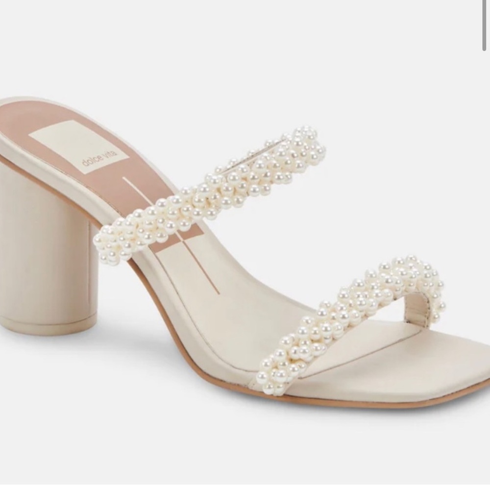 Dolce Vita - Noel vanilla pearl heel - new in garment bag!